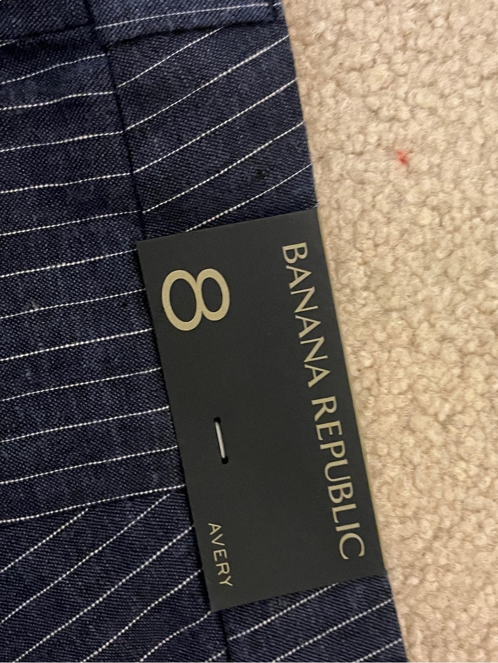 Banana Republic Navy Pinstripe Avery Skirt